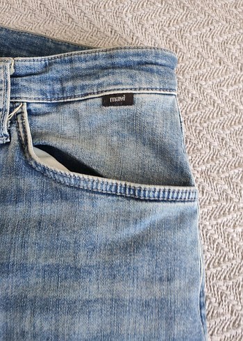 Mavi Jeans Kadın Mavi Bol Kesim Kısa Denim Şort