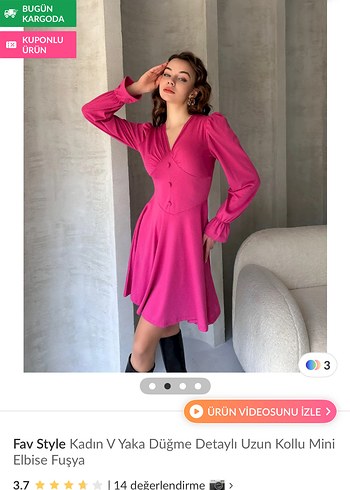 Trendyol & Milla Pembe elbise
