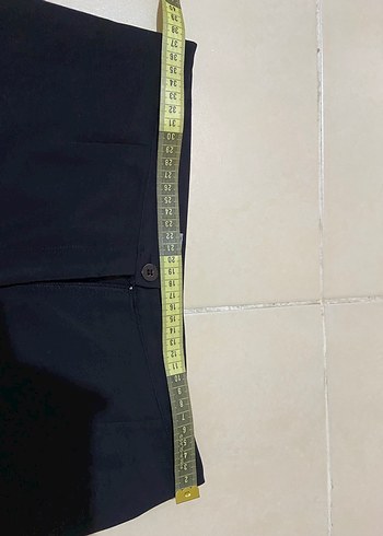 Siyah Kadın Midi Kumaş Pantolon kalıbı dar 38 - Görsel 3