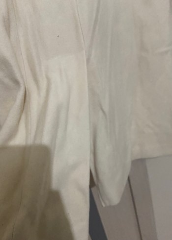 Bej Düğmeli Midi Kadın Kaban 40 42 arası - Görsel 5