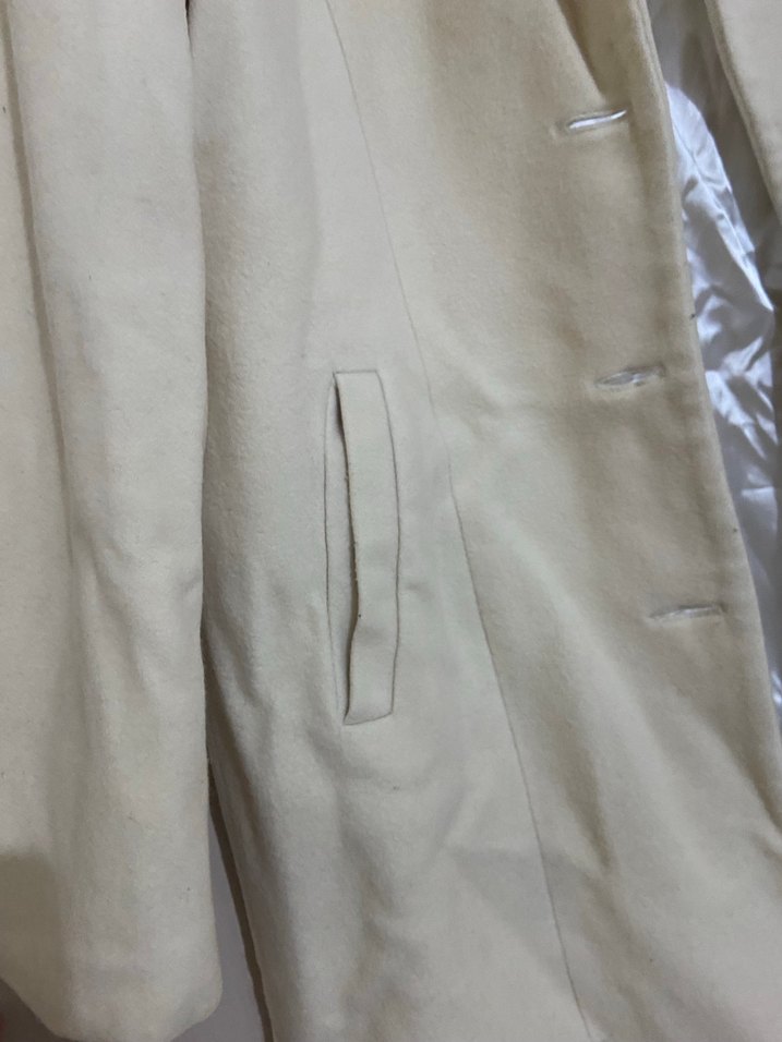 Bej Düğmeli Midi Kadın Kaban 40 42 arası - Görsel 2