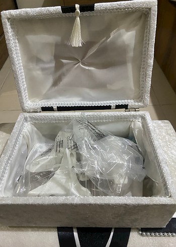 Gri Beyaz Makyaj Organizer Kutusu - Görsel 3