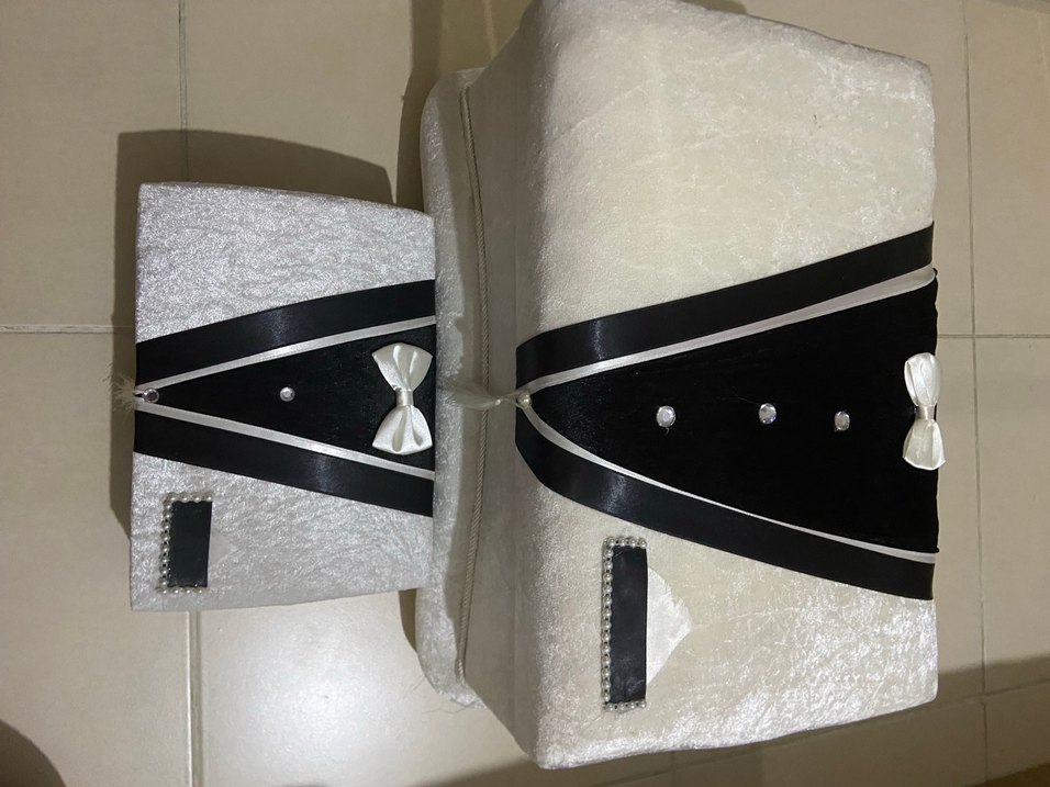 Gri Beyaz Makyaj Organizer Kutusu - Görsel 2