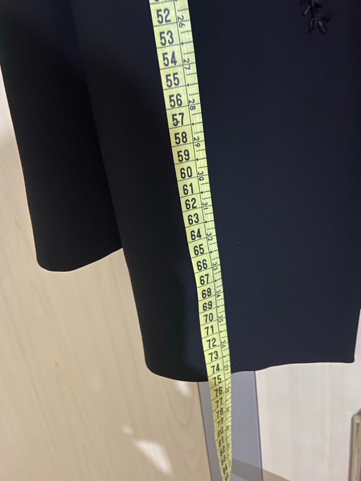 Siyah Düğmeli Uzun Kadın Blazer Ceket - Görsel 5