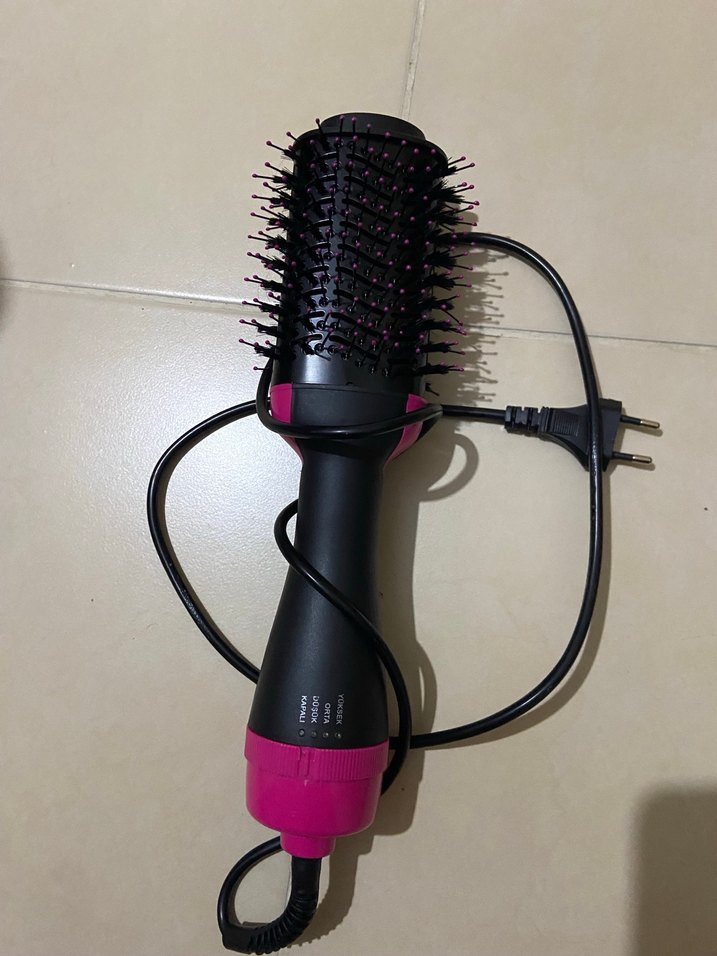 Pembe Renkli Saç Şekillendirici Fırça - Görsel 3