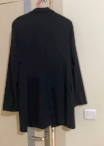 Siyah Düğmeli Kadın Blazer Ceket - Görsel 4