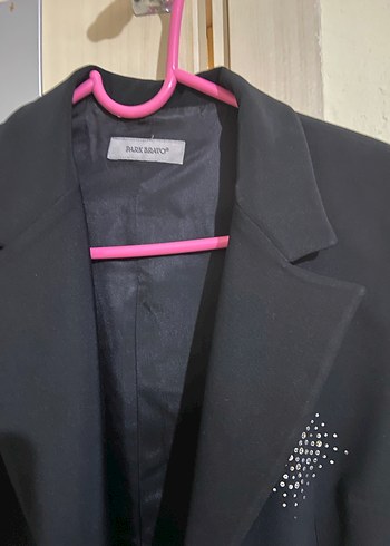 Siyah Düğmeli Kadın Blazer Ceket - Görsel 3