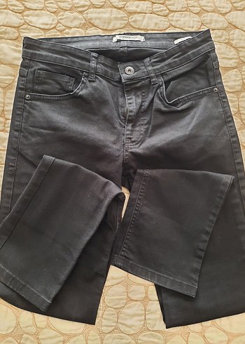 29 Beden siyah Renk Erkek Siyah Denim Regular Fit Jean