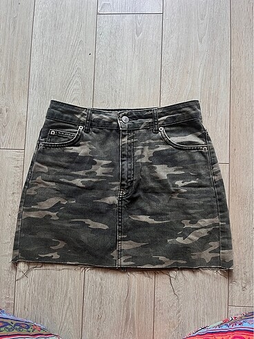 topshop askeri desen etek