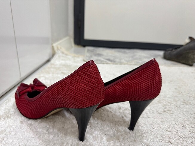 40 Beden Kırmızı Stiletto Ayakkabı