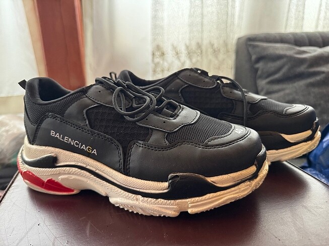 Sıfır Siyah Balenciaga Model Spor Ayakkabı
