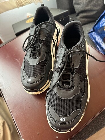 40 Beden Sıfır Siyah Balenciaga Model Spor Ayakkabı