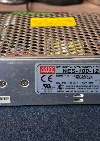 Mean Well NES-100-12 12V Anahtarlamalı Güç Kaynağı