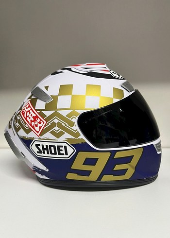 Mavi Baskılı Biker Seramik Kask - Görsel 4