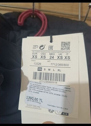 xs Beden siyah Renk Etiketli Pull and Bear Mont