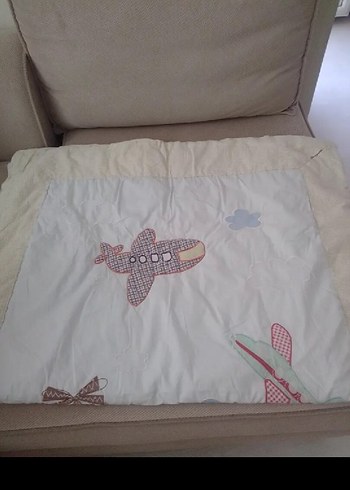 Nakışlı Beyaz Pastel Bebek Uyku Aksesuarı - Görsel 5