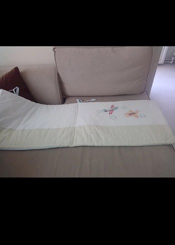 Nakışlı Beyaz Pastel Bebek Uyku Aksesuarı - Görsel 3