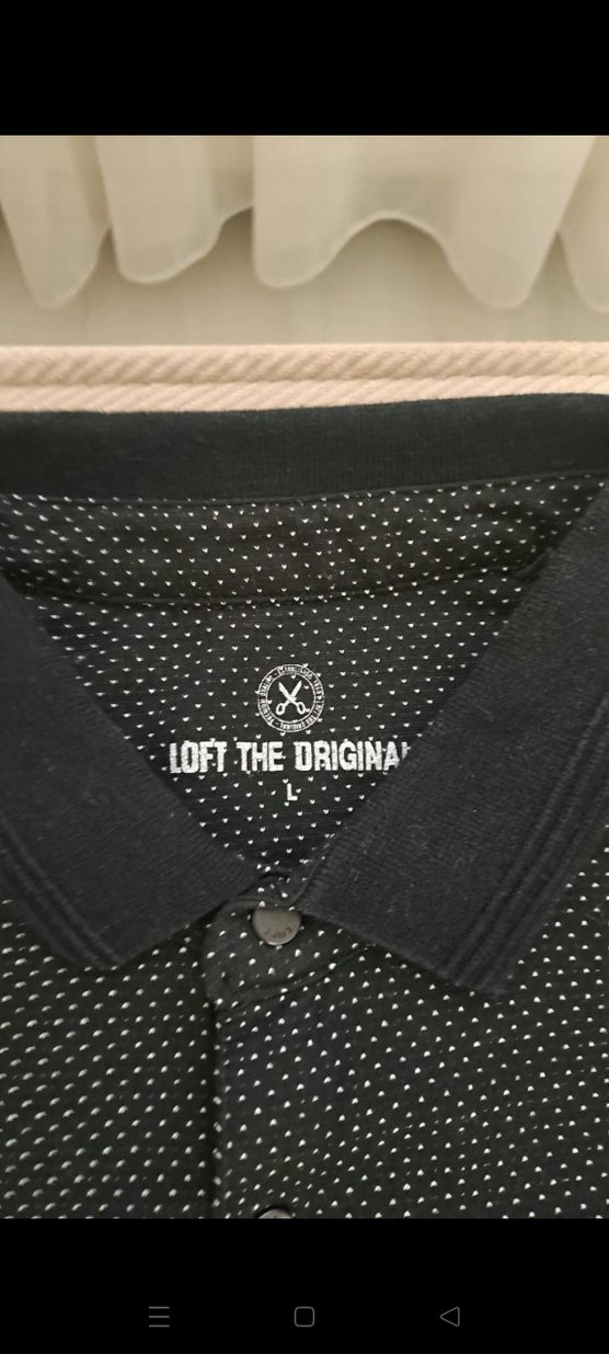 Erkek Siyah Düğmeli Polo Tişört - Görsel 2