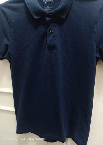 Erkek Lacivert Kısa Kollu Polo Tişört - Görsel 2