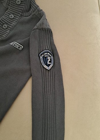 Gri Düğmeli Yarım Balıkçı Erkek Kazak - Görsel 3