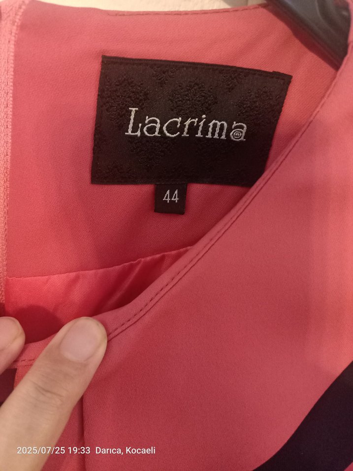 Zincir Detaylı V Yakalı Pembe siyah takım elbise - Görsel 3