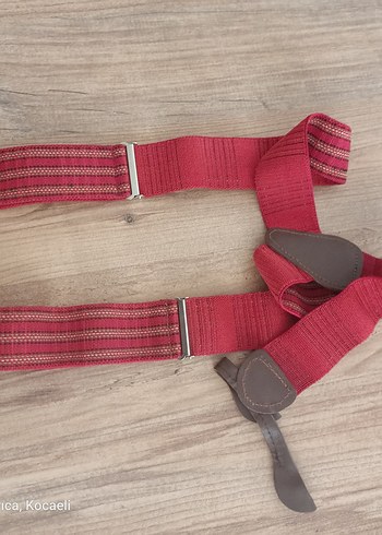 Bordo Çizgili pantolon Askısı - Görsel 8