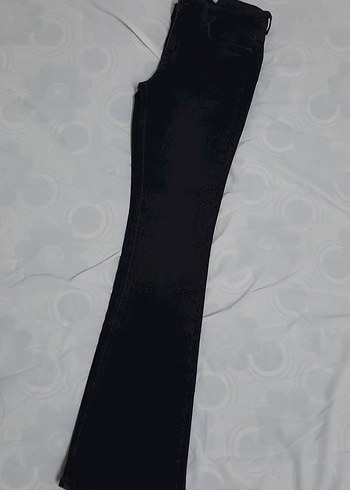 Zara antrasit ispanyol paça normal bel kot pantolon - Görsel 3