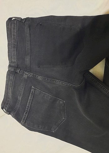 Zara antrasit ispanyol paça normal bel kot pantolon - Görsel 6