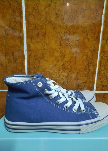 Mavi Denim Bağcıklı Kadın Sneakers - Görsel 3