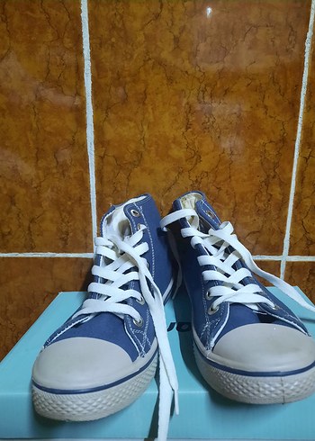 Mavi Denim Bağcıklı Kadın Sneakers - Görsel 2