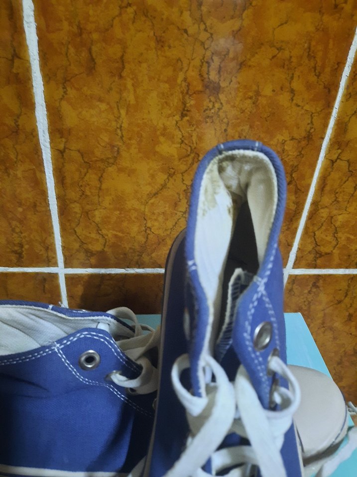 Mavi Denim Bağcıklı Kadın Sneakers - Görsel 4