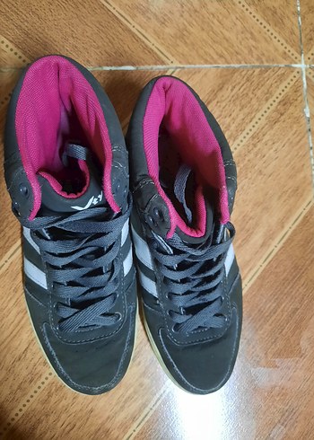 Kız Çocuk Gri Çizgili Spor Ayakkabı - Görsel 6