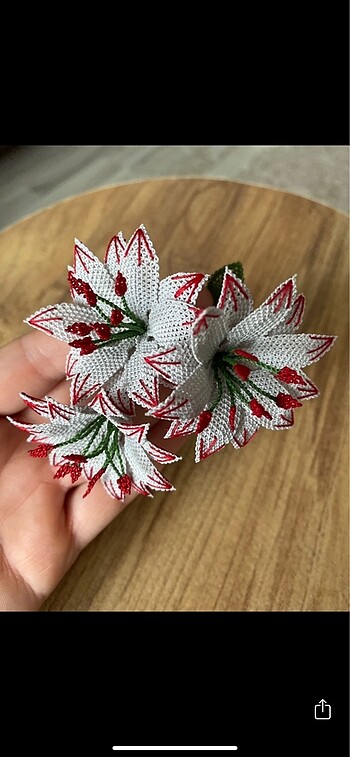 İğne oyası tesbih süsü