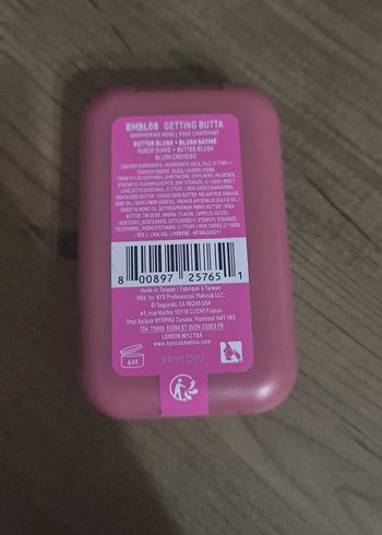 Orijinal L'Oreal etiketli nyx buttermelt blush 08 getting butta. - Görsel 3