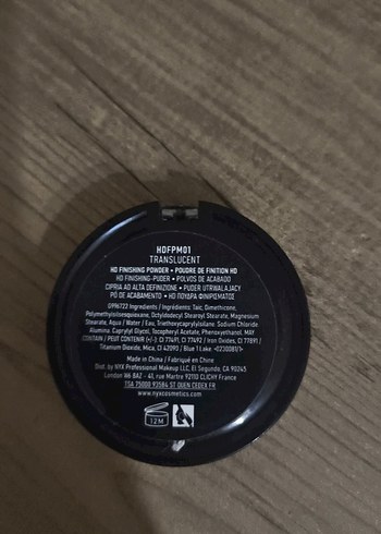 NYX HD Mineral Bazlı Bitirici Pudra Beyaz - Görsel 3