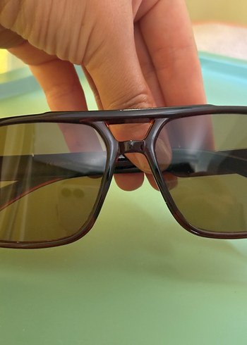 Şeffaf koyu kahve Retro Kadın Güneş Gözlüğü - Görsel 7