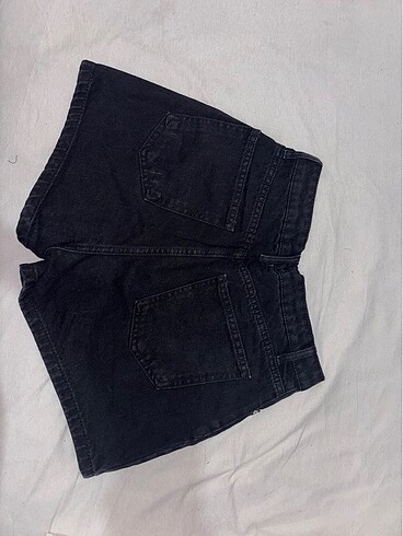 Trendyol & Milla kadın siyah 38 beden yüksek bel denim şort