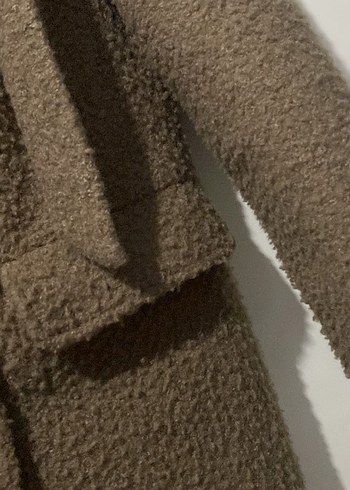 Kahverengi Uzun Kadın Palto - Görsel 4