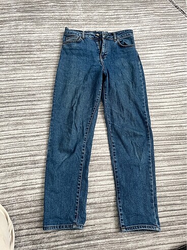 Mavi kot mom jean 34-36 beden