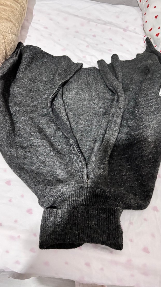 Gri Kadın Boğazlı Triko Kazak - Görsel 3