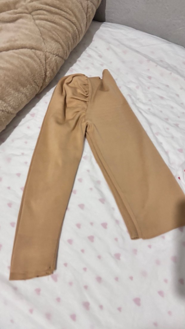 Bej V Yakalı Uzun Kollu Kadın Bluz - Görsel 2