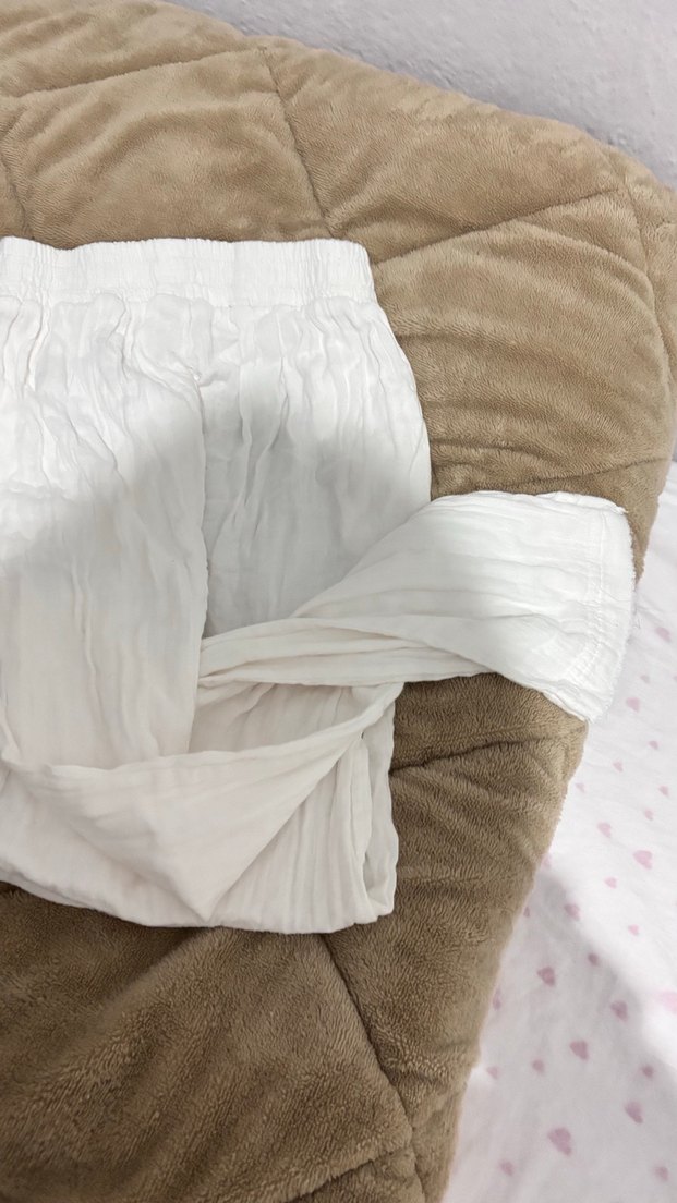 Beyaz Keten pantolon - Görsel 5