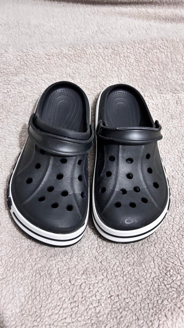 Gri Siyah Terlik Velcro Bantlı - Görsel 4