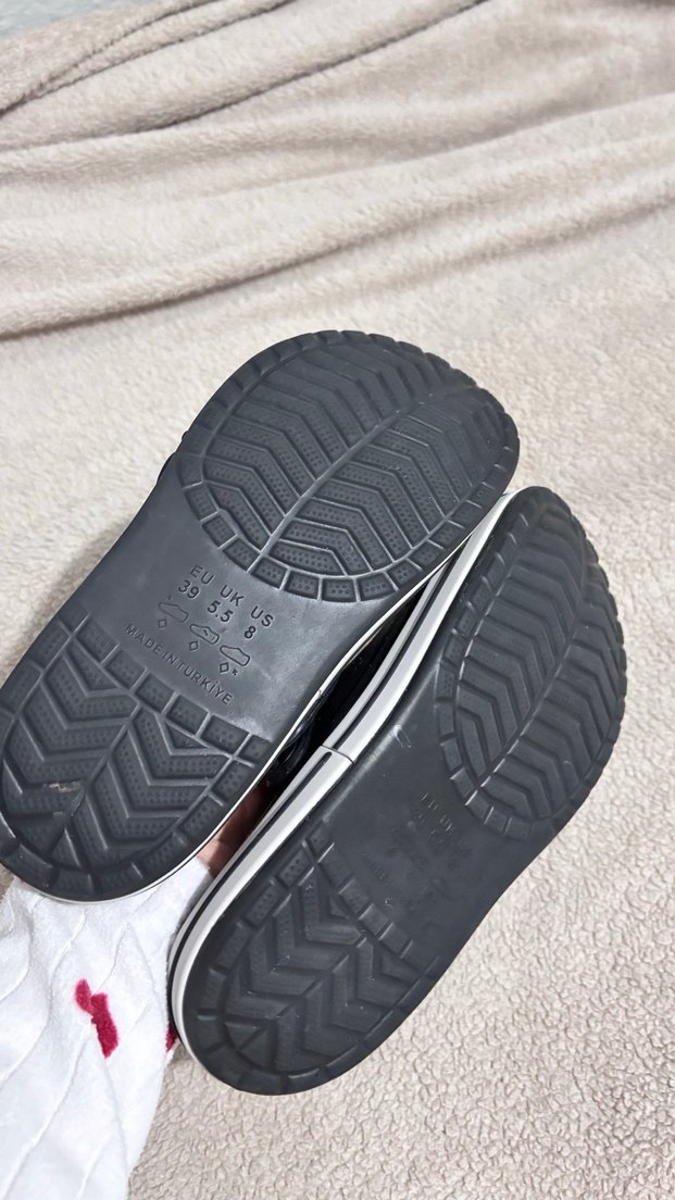 Gri Siyah Terlik Velcro Bantlı - Görsel 5