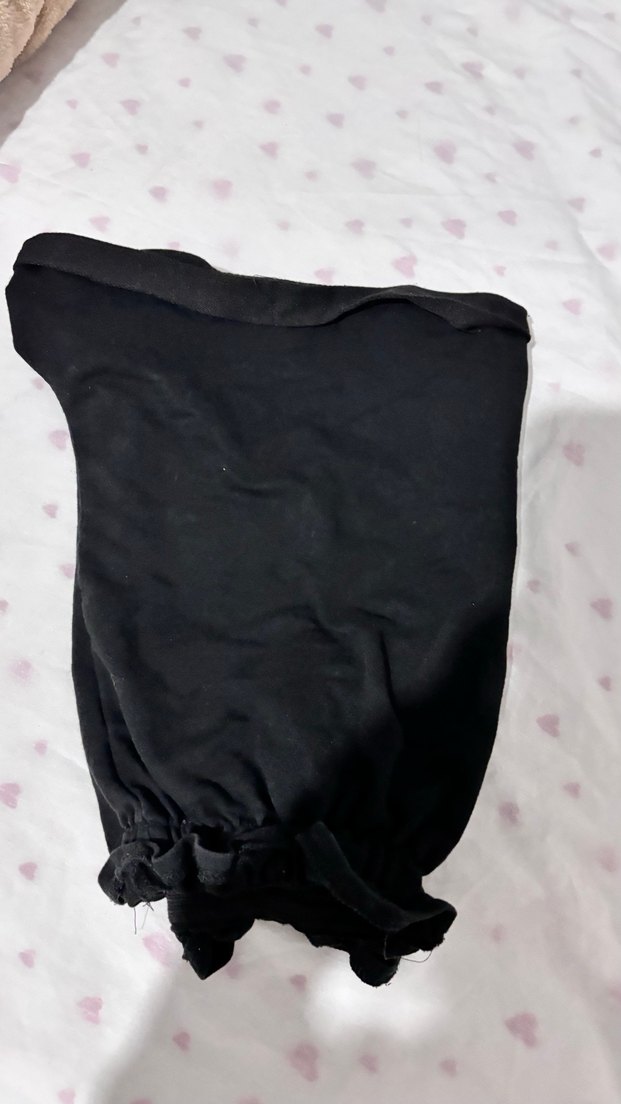 Kadın Siyah Fırfırlı Şort - Görsel 3