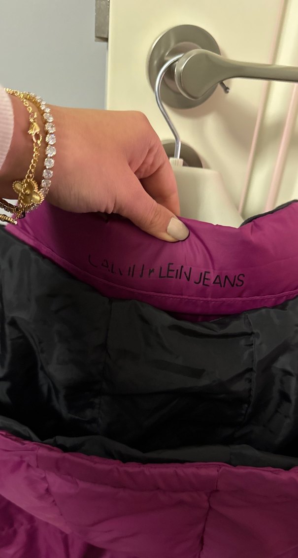 Mor Düğmeli Kadın Mont - Görsel 4