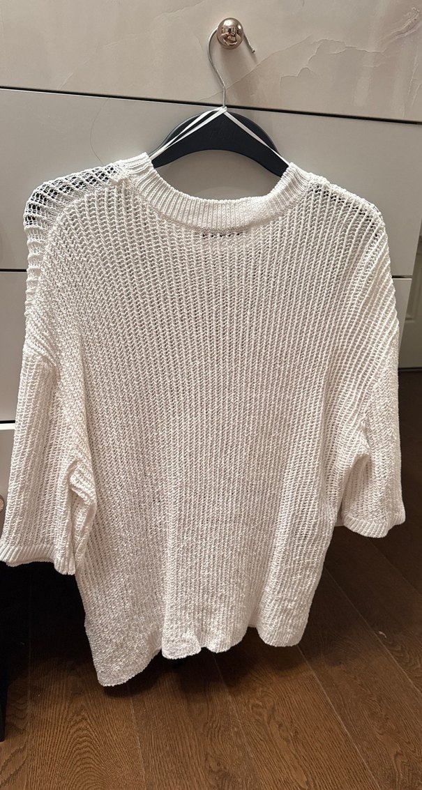 Beyaz Örgü Kadın Kazak ZARA - Görsel 3