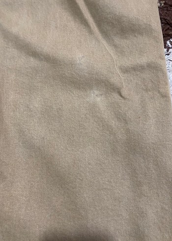 Bej Kadın Wide Leg Kesim Jean - Görsel 3