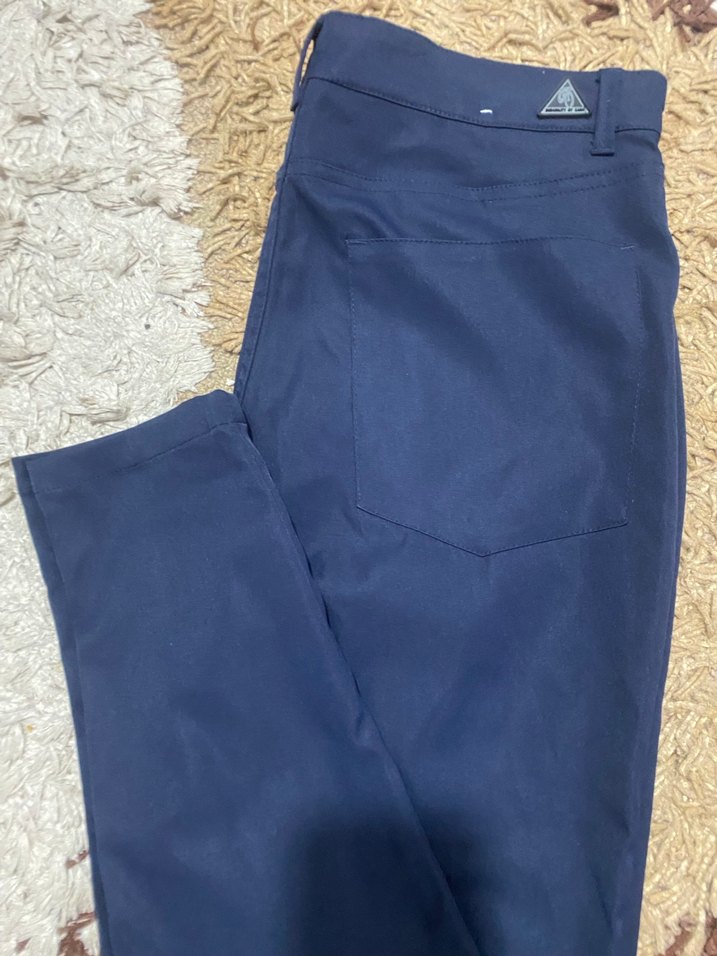 Erkek Lacivert Regular Fit Ofis Pantolonu - Görsel 3