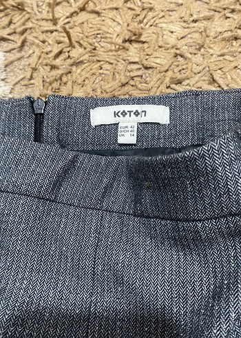 Gri Midi Simli Kalem Etek - Görsel 3